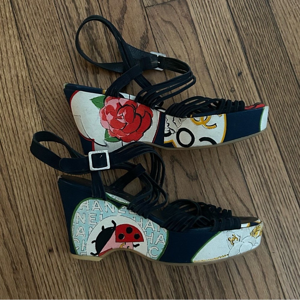 Vintage Chanel wedges.